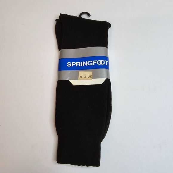 NOS Springfoot Men's Brown Dress Sock 100% Nylon Size 10-13 - Picture 1 of 3
